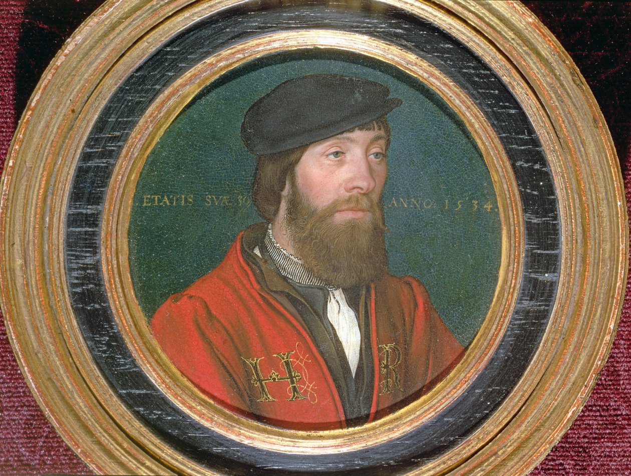 Een hoogwaardigheidsbekleder aan het hof van koning Hendrik VIII van Engeland, 1534 door Hans Holbein der Jüngere