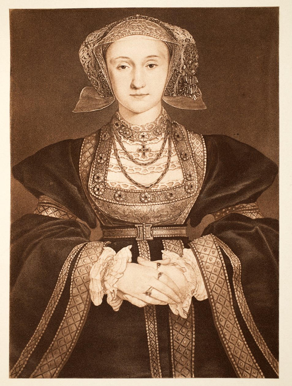 Anna van Kleef, ca. 1539, pub. 1902 door Hans Holbein der Jüngere