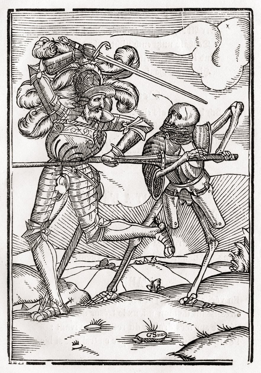 De dood komt naar de ridder of graaf, uit 
