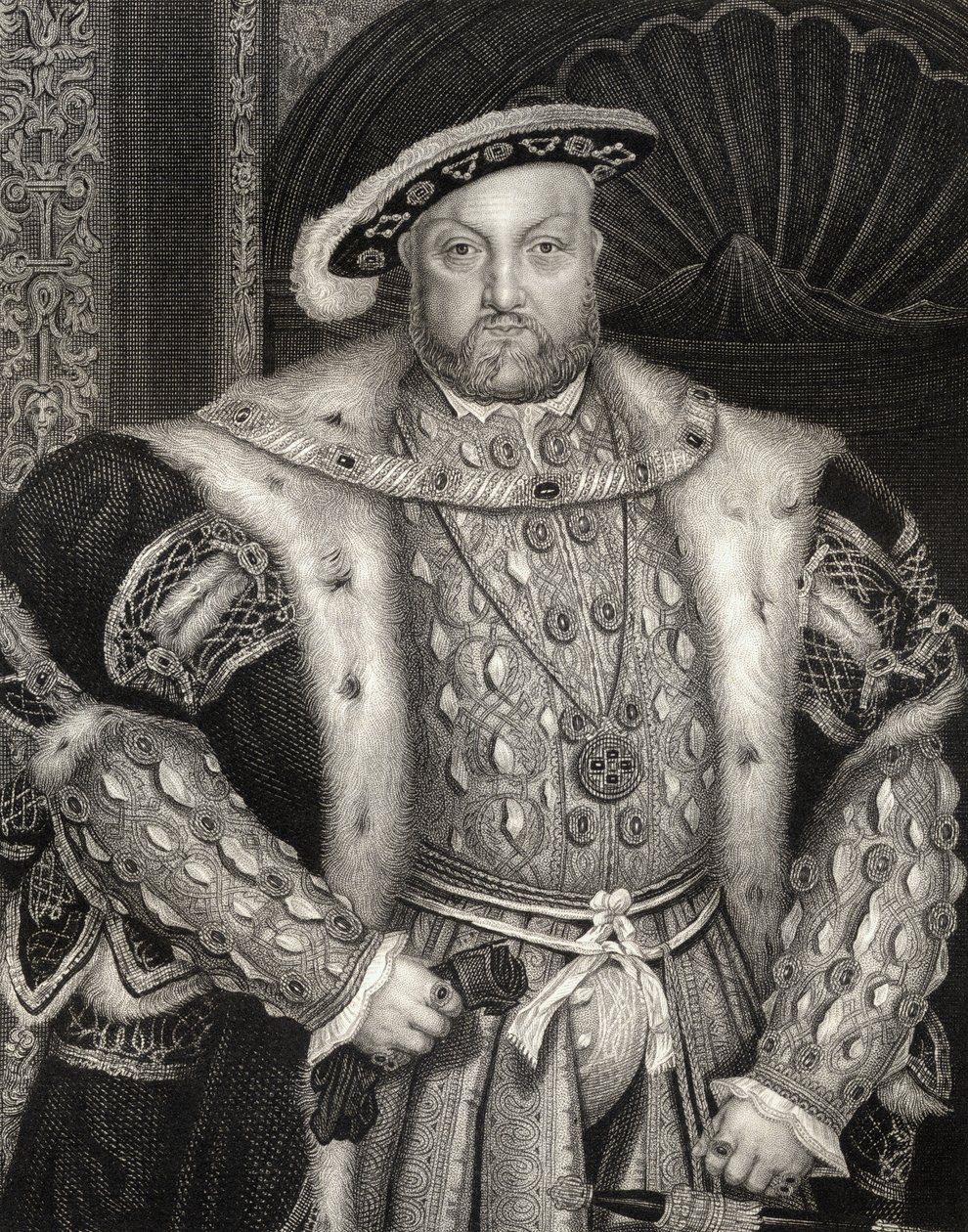 Portret van Koning Hendrik VIII (1491-1547) uit 