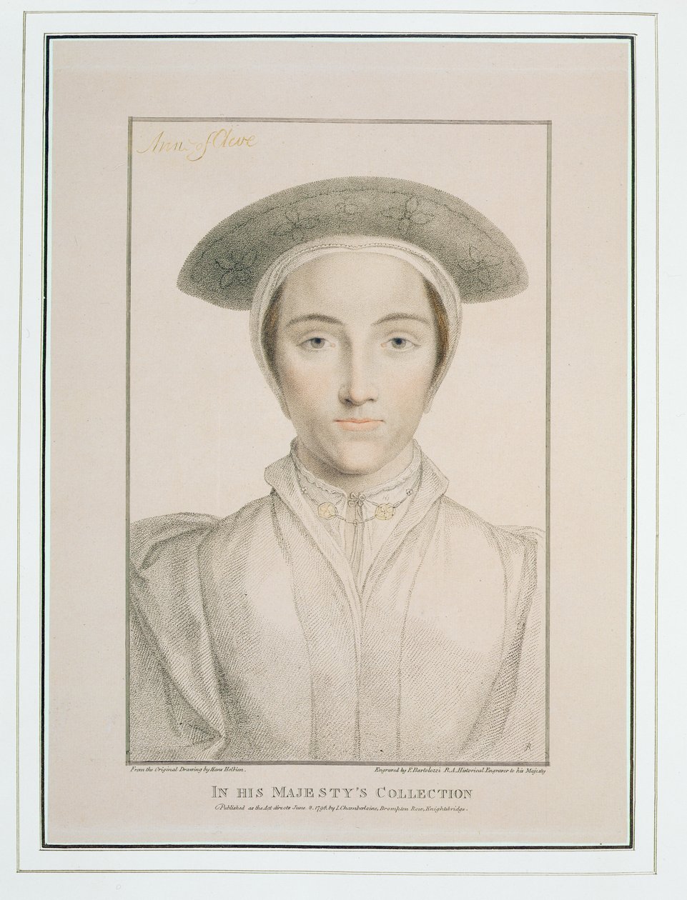 Portret van koningin Anna van Kleef door Hans Holbein der Jüngere