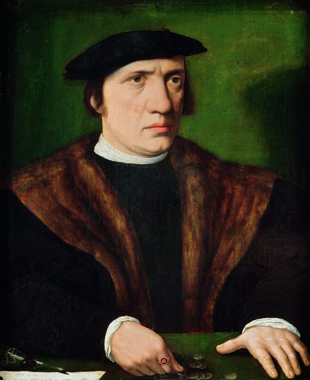 Portret van een Man door Hans Holbein der Jüngere