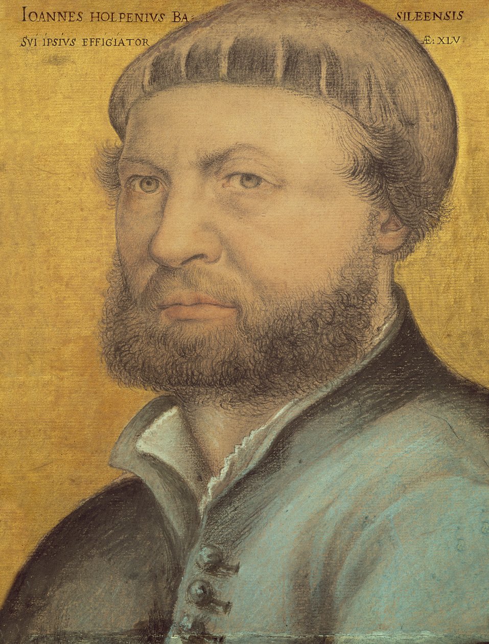 Zelfportret, 1542 door Hans Holbein der Jüngere