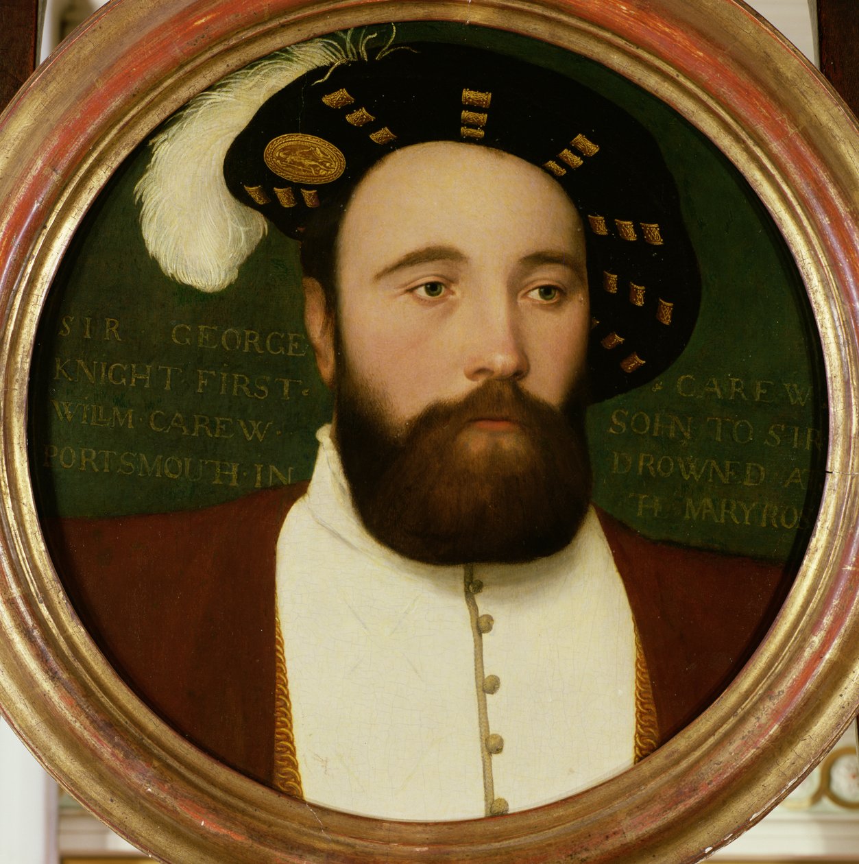 Sir George Carew door Hans Holbein der Jüngere