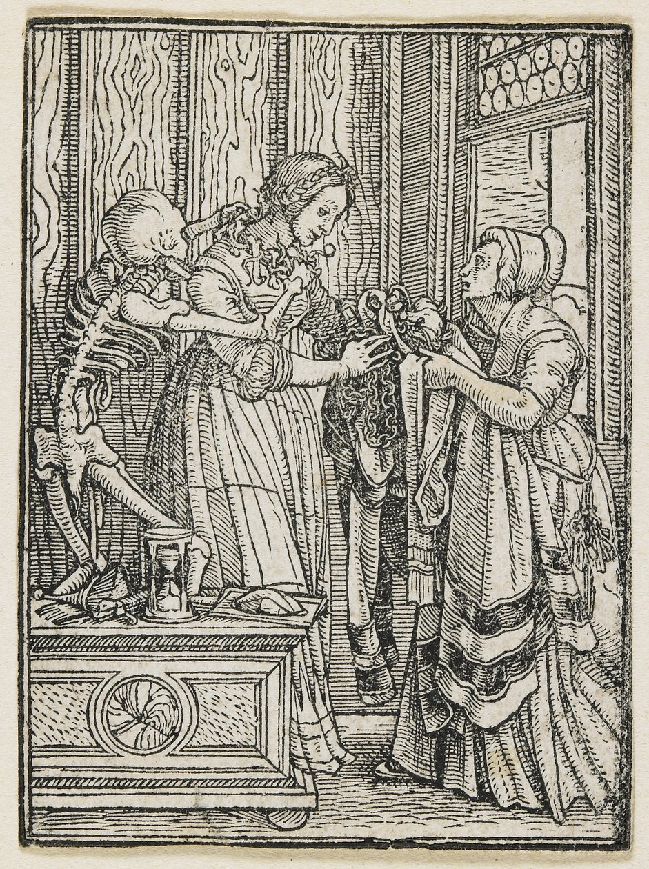 De gravin uit Dans van de Dood (Lyon), 1538, 1523-1526 door Hans Holbein der Jüngere