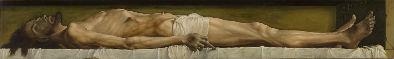De dode Christus, 1521 door Hans Holbein der Jüngere