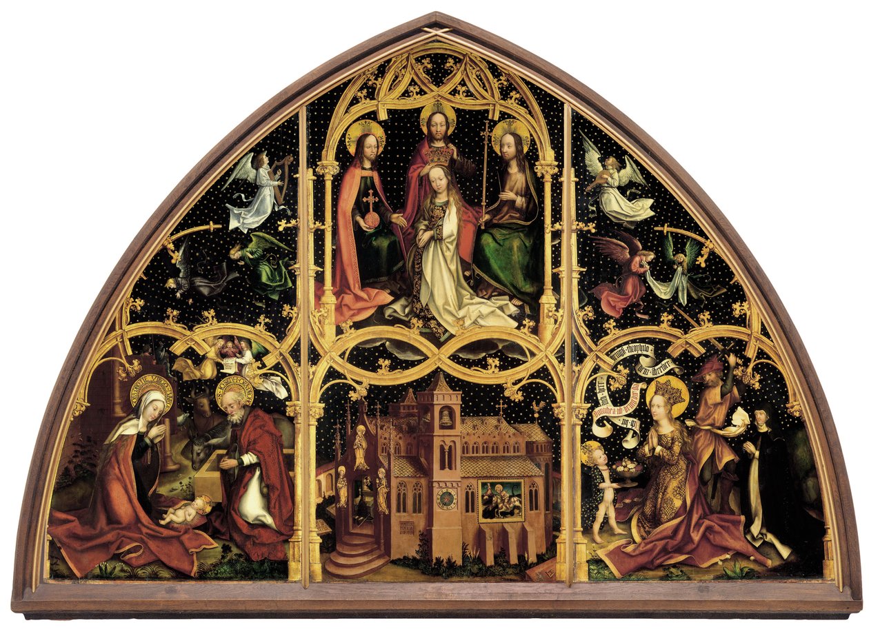 Duits: Basilika Santa Maria Maggiore, rechter Tafel: Enthauptung der hl. Dorothea Basiliek Santa Maria Maggiore door Hans Holbein the Elder