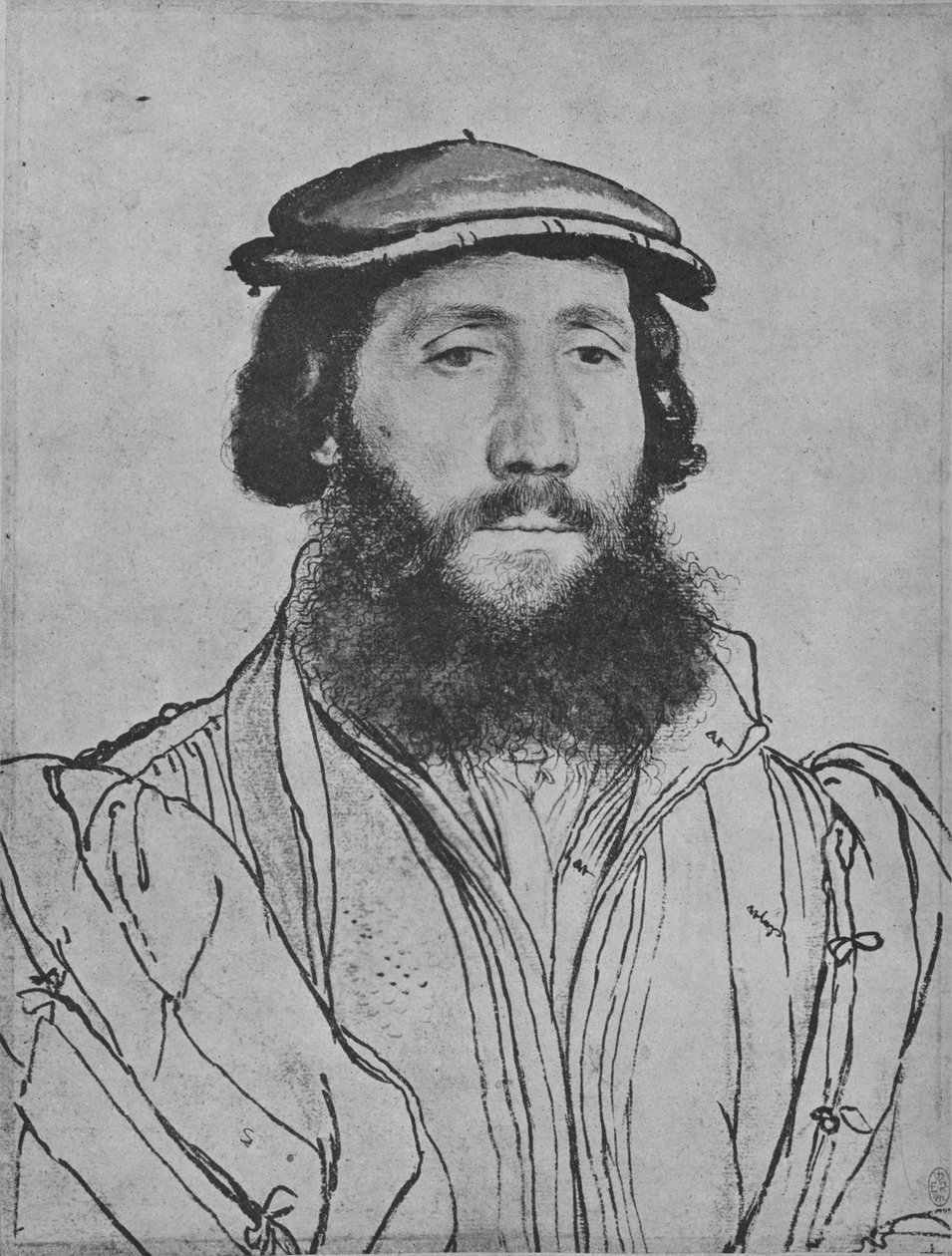 Een heer: Onbekend, ca. 1535 door Hans Holbein der Jüngere