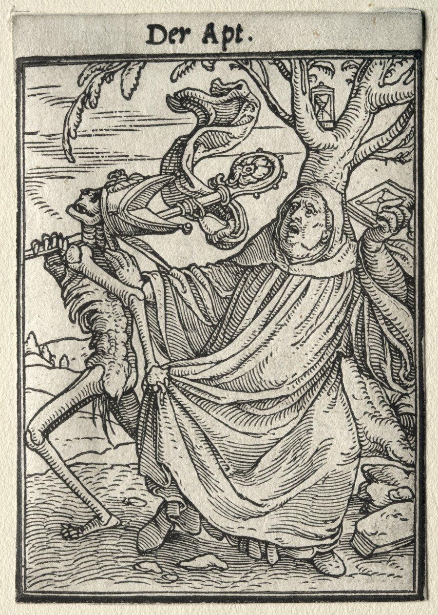 Dans van de dood: De abt door Hans Holbein the Younger