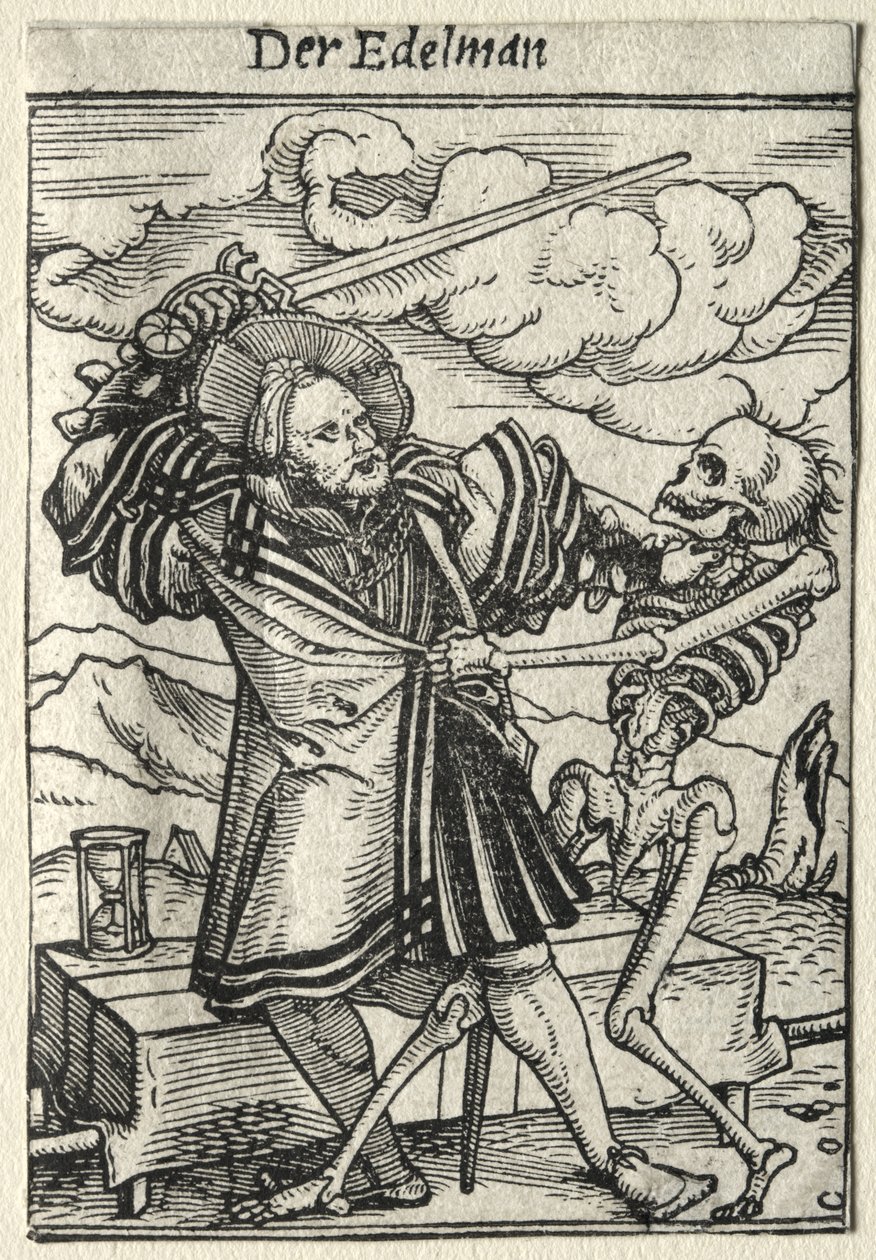 Dans van de dood: De edelman door Hans Holbein the Younger