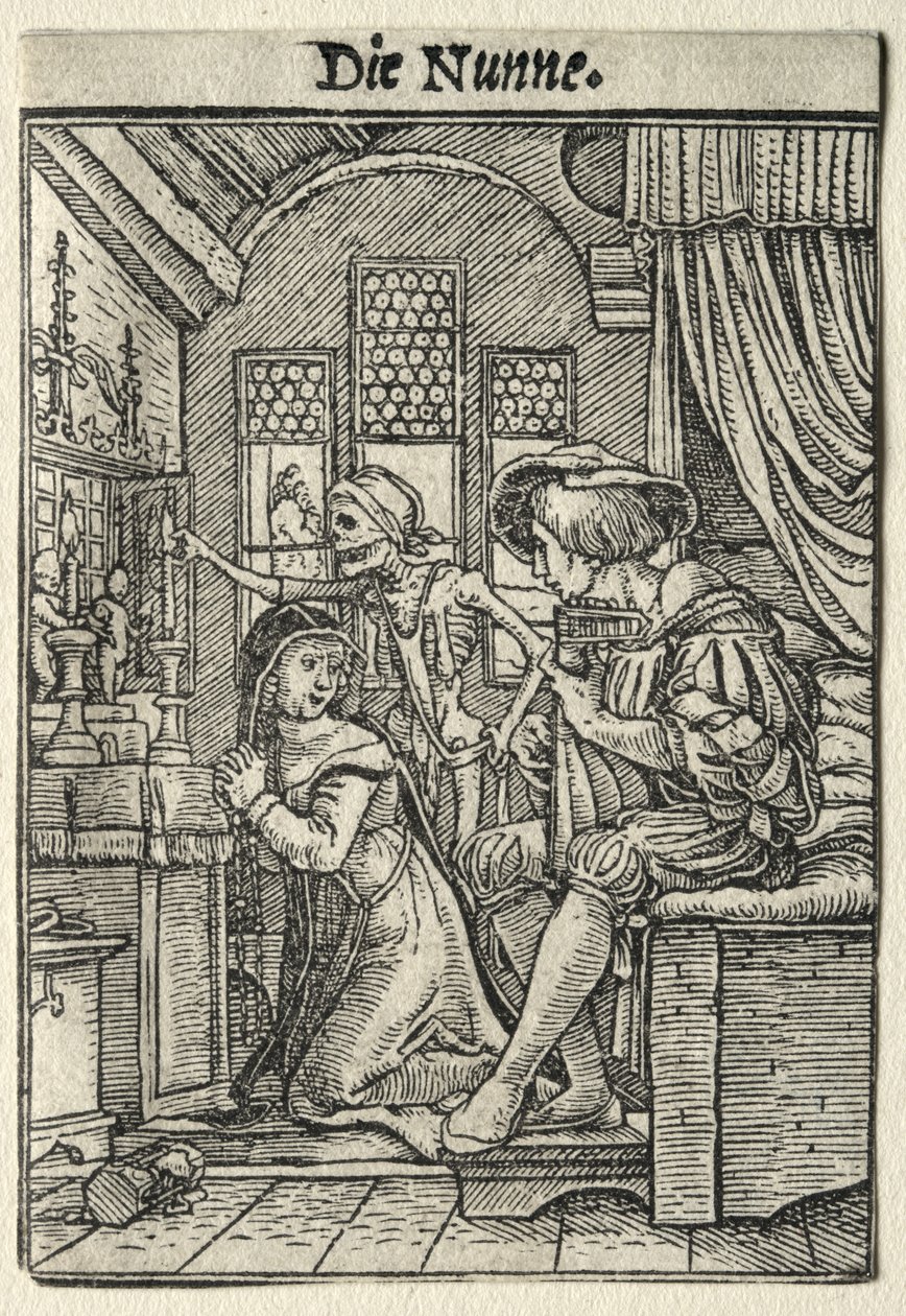 Dans van de Dood: De Non door Hans Holbein the Younger