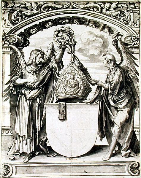 Ontwerp voor een glas-in-loodraam, ca. 1520 door Hans Holbein der Jüngere