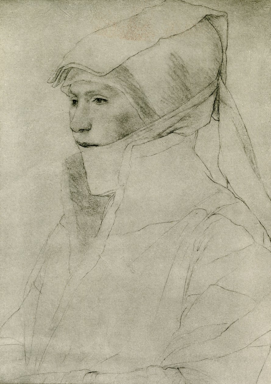 Dorothea Kannegiesser door Hans Holbein der Jüngere
