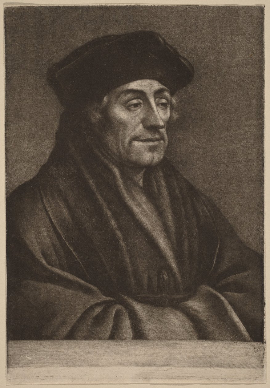 Erasmus door Hans Holbein the Younger