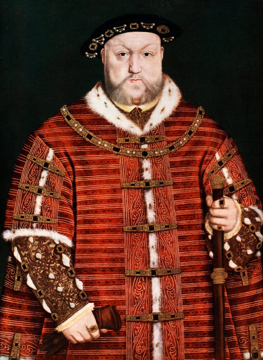 Koning Hendrik VIII, 1542-1550 door Hans Holbein der Jüngere