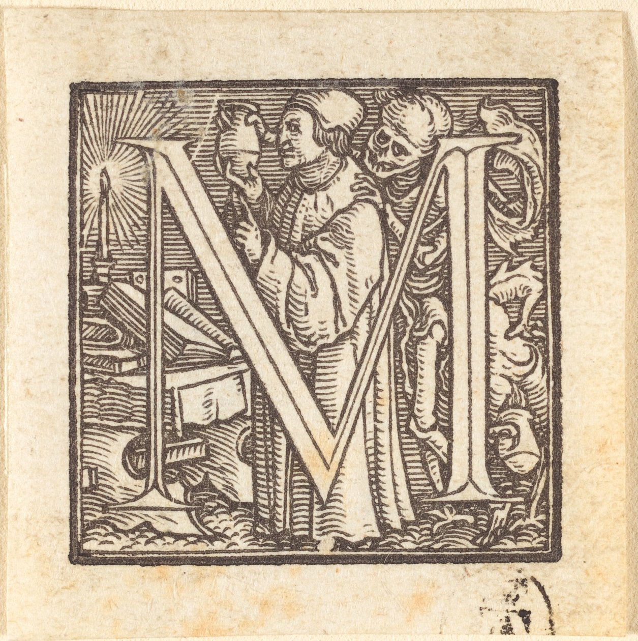 Letter M door Hans Holbein der Jüngere