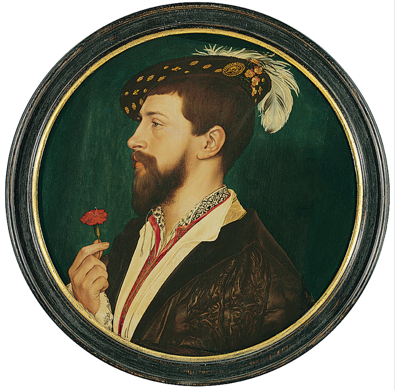 Portret van Simon George van Cornwall door Hans Holbein der Jüngere