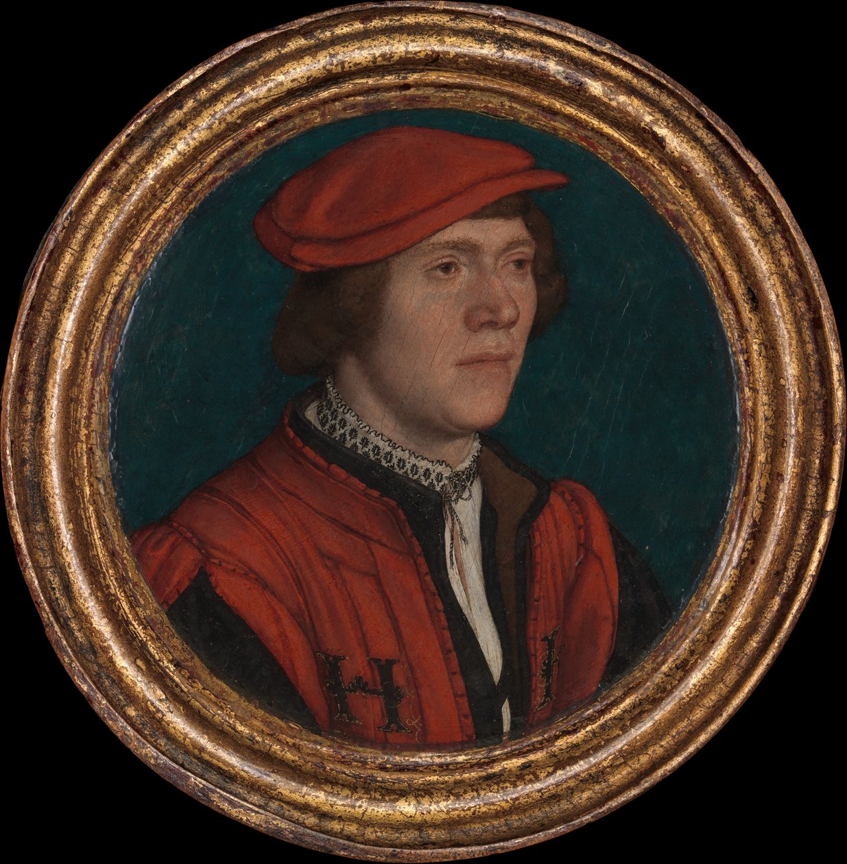 Portret van een man in koninklijke livrei door Hans Holbein the Younger