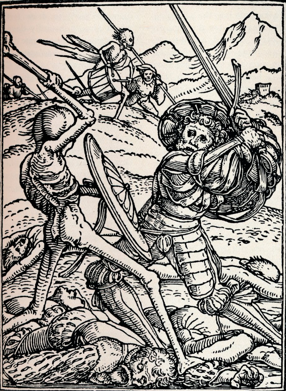 De ridder en de dood door Hans Holbein der Jüngere