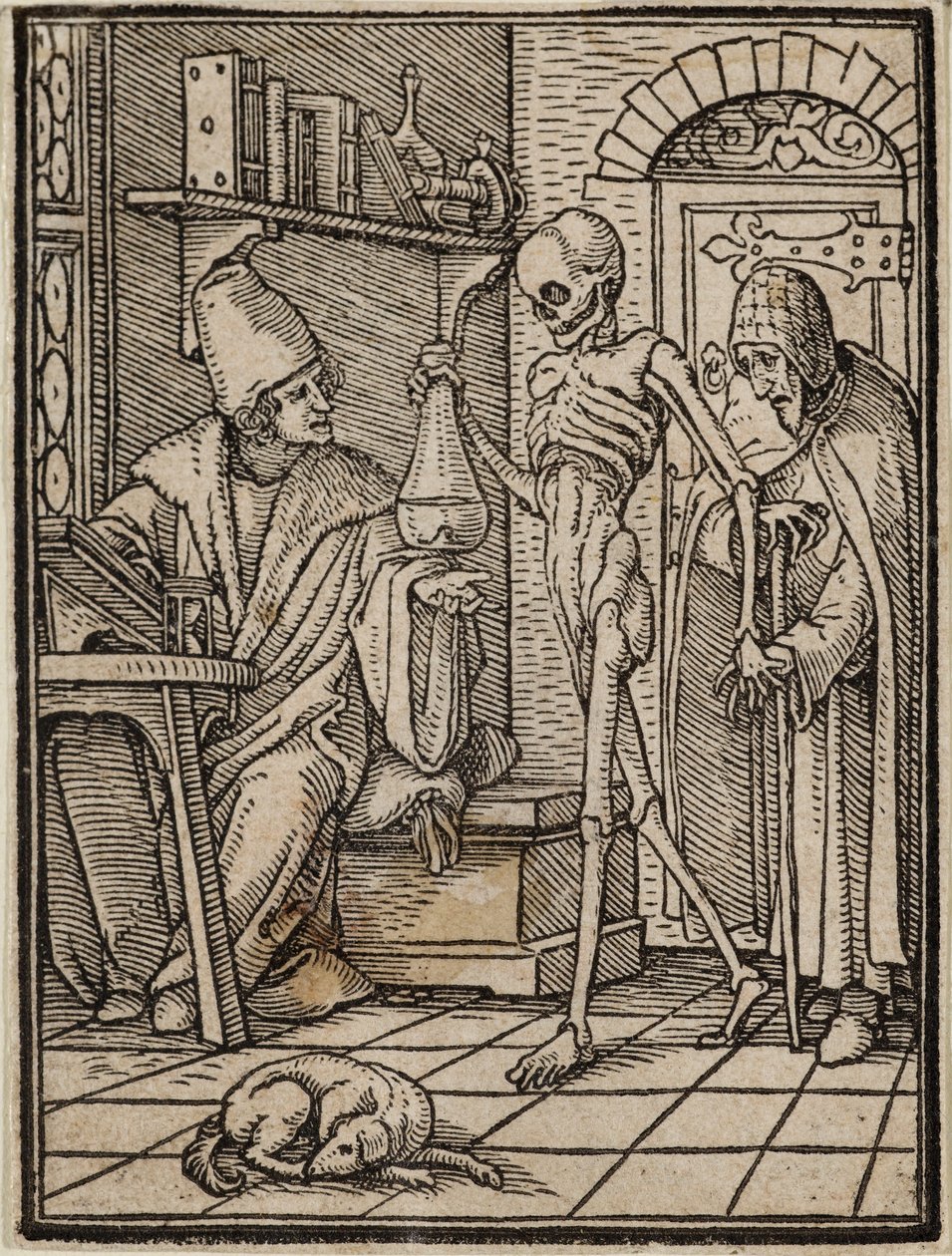 De arts door Hans Holbein the Younger