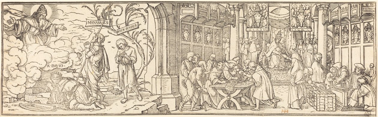 Verkeer in aflaten door Hans Holbein der Jüngere