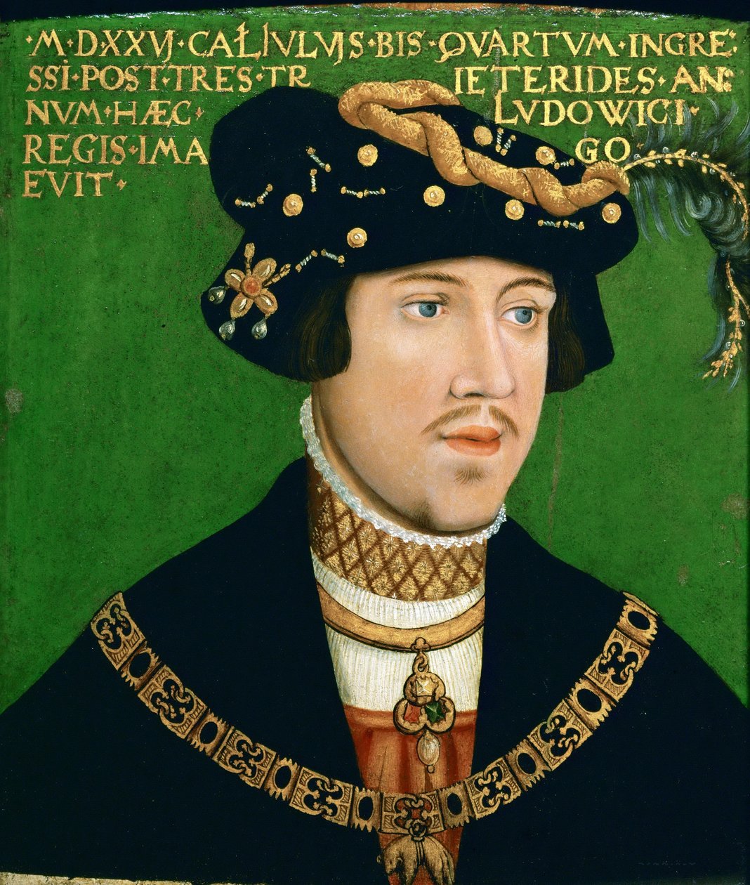 Portret van Lodewijk II, koning van Hongarije (1506-1526) door Hans Krell