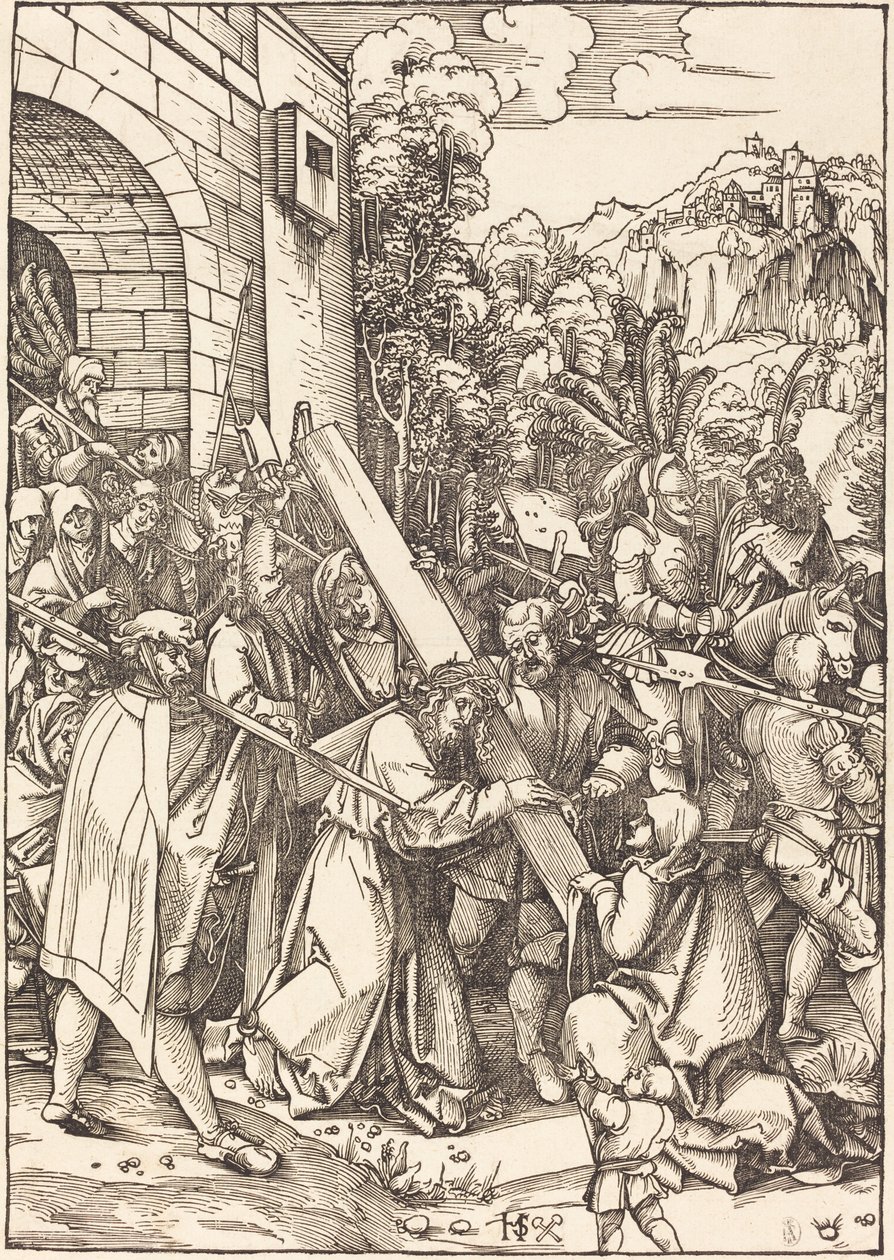 Christus Draagt het Kruis door Hans Leonard Schaufelein