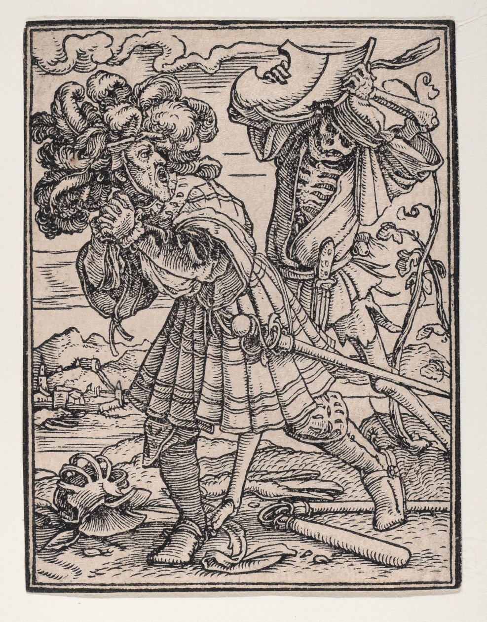 De Graaf, uit De Dans van de Dood door Hans Lützelburger