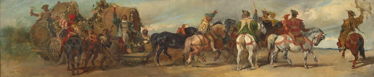 Ontwerp voor de optocht van 1879 – De bierbrouwers door Hans Makart