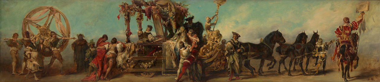 Ontwerp voor de optocht van 1879 – De textielindustrie door Hans Makart