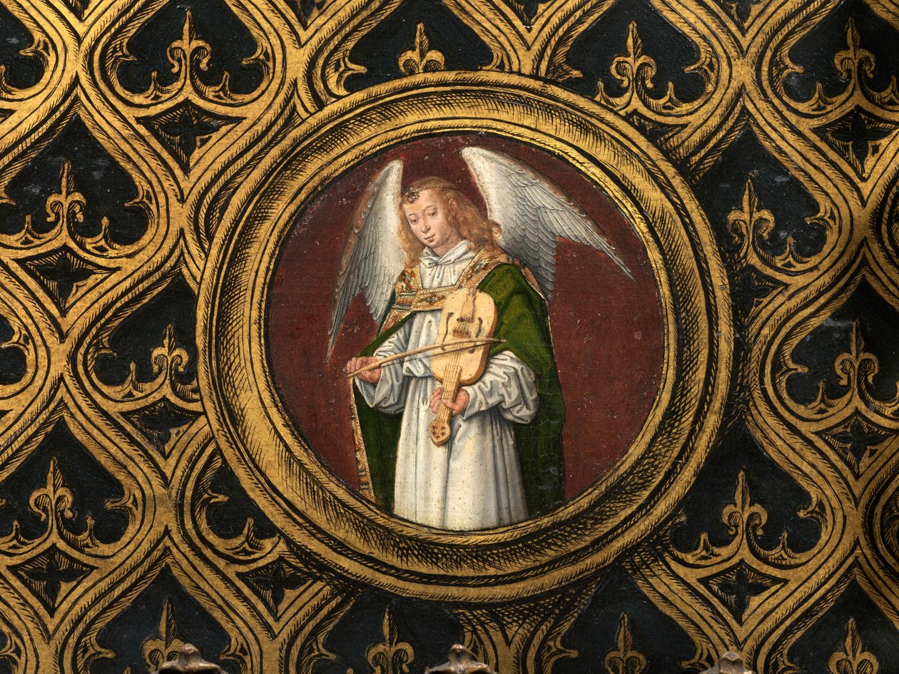 (detail) van het Reliekschrijn van Sint-Ursula door Hans Memling