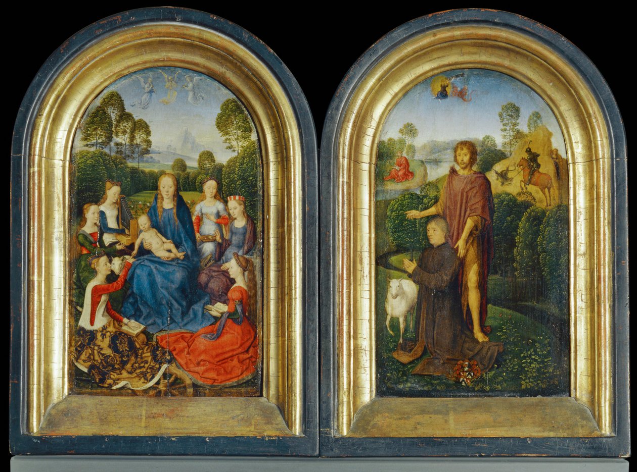 Diptiek van Jan Du Cellier, burgemeester van Brugge ... door Hans Memling