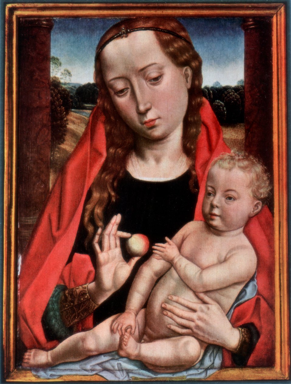 De Madonna en Kind, 1927 door Hans Memling