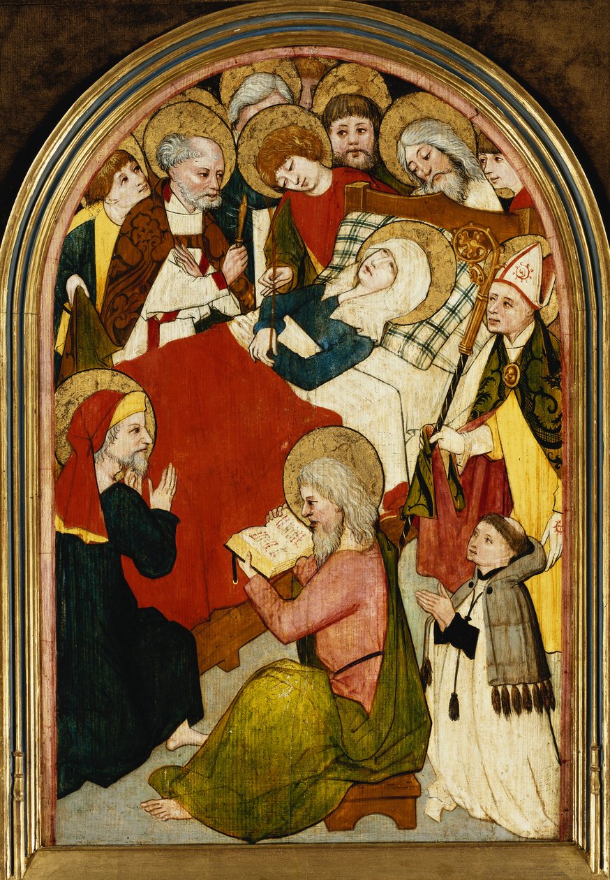 De Dood van de Maagd door Hans Multscher