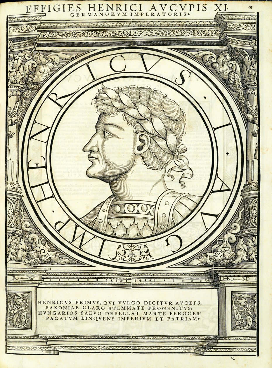 Henricus I Auceps, illustratie uit 