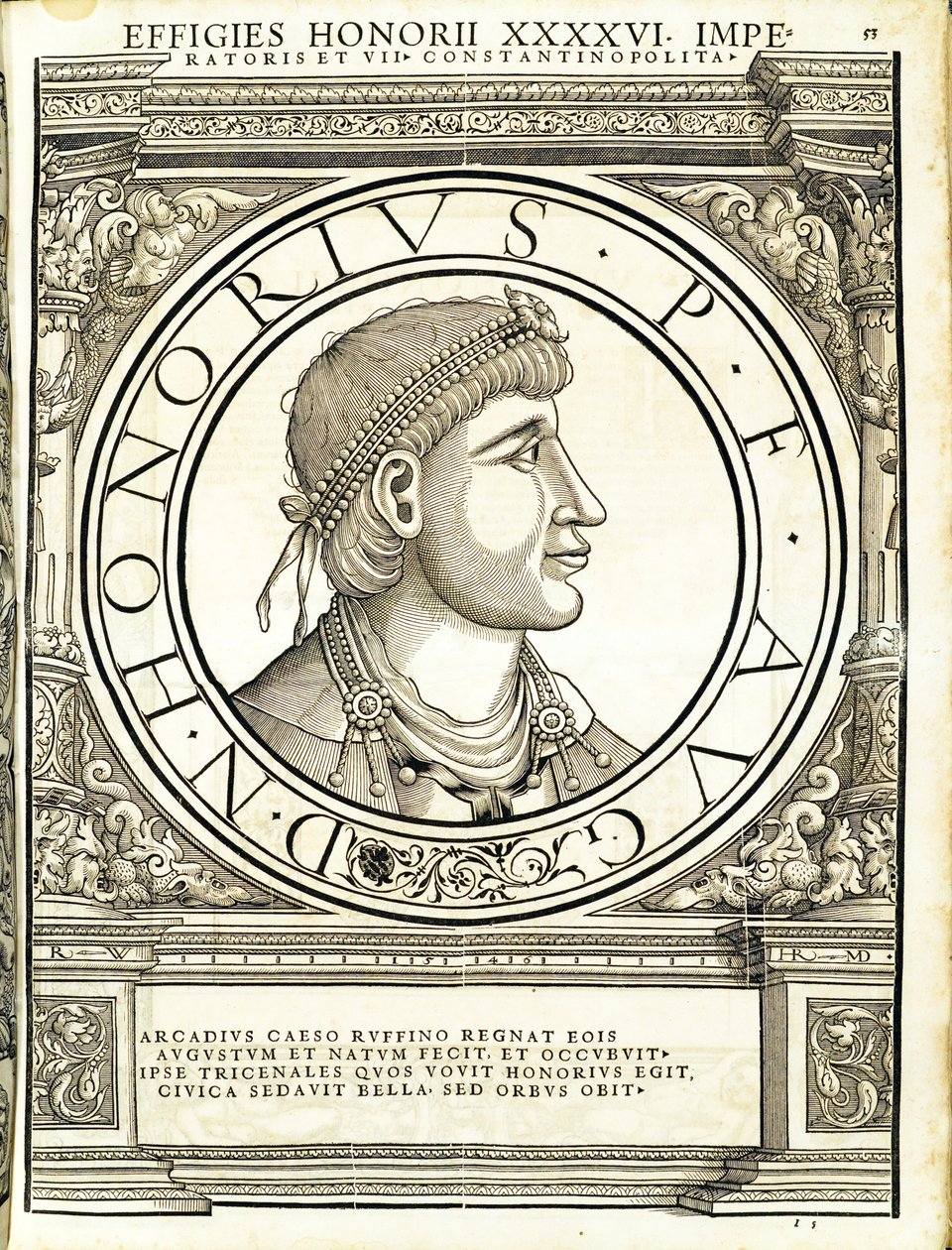 Honorius, illustratie uit 