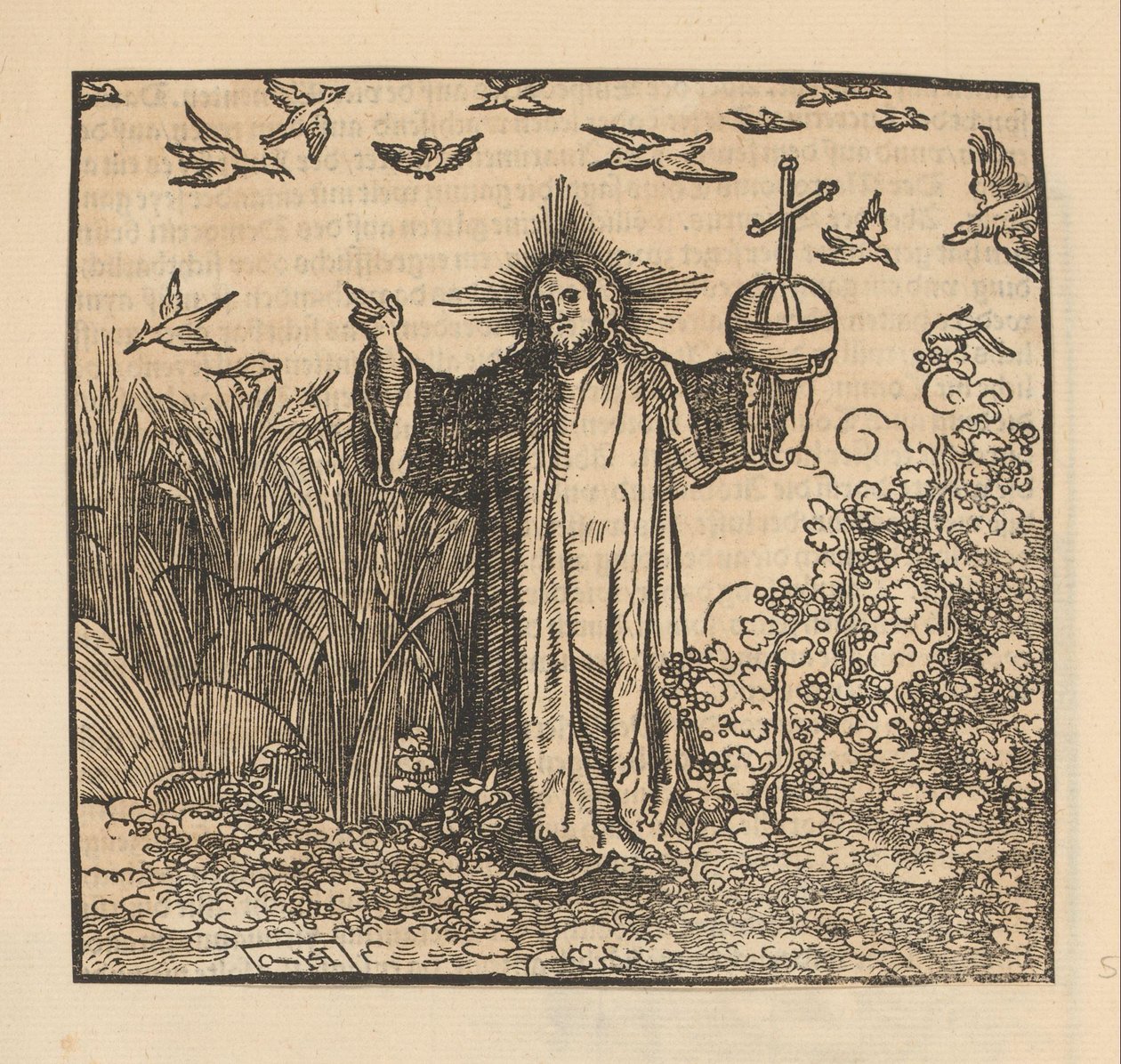 Christus als Salvator Mundi door Hans Schäufelein (possibly)