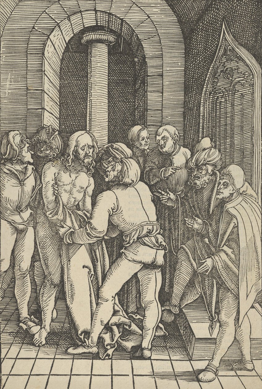 Christus ontkleed, uit Speculum passionis domini nostri Ihesu Christi door Hans Schäufelein the Elder
