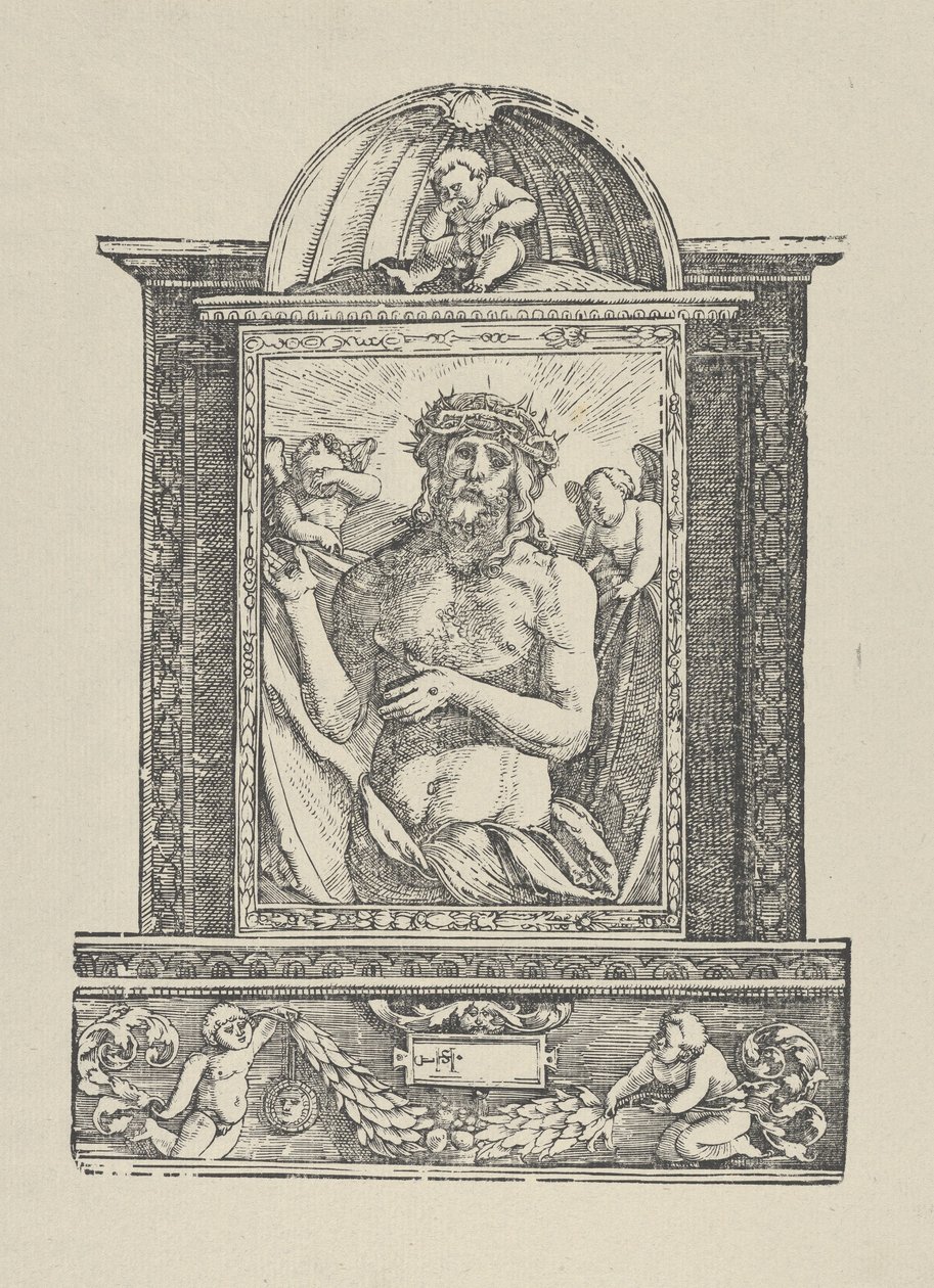 Ecce Homo Man van Smarten door Hans Schäufelein the Elder