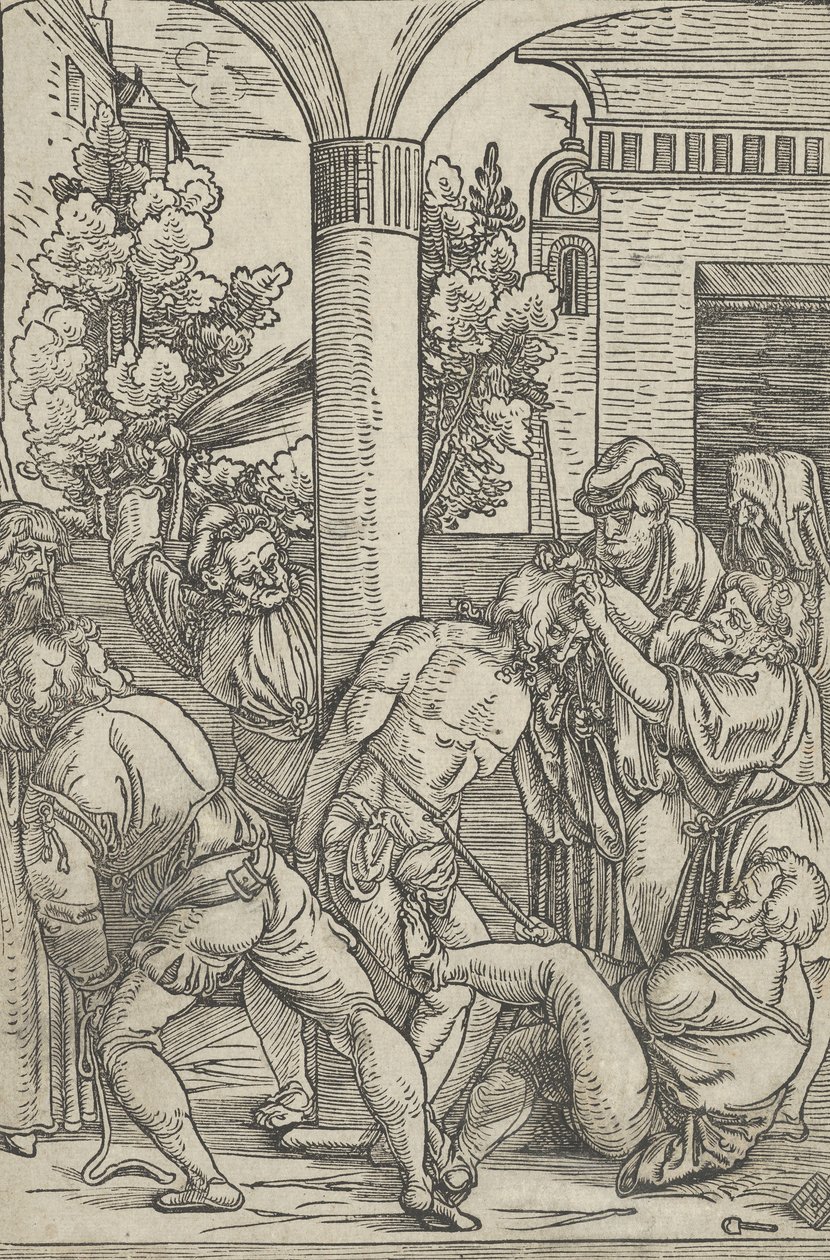 De Geseling uit Het Leven van Christus door Hans Schäufelein the Elder