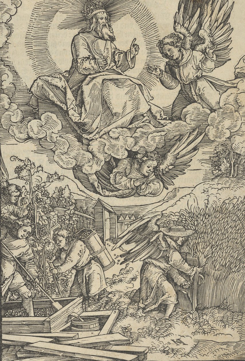 De Oogst en de Wijnpers van Bloed door Hans Schäufelein the Elder