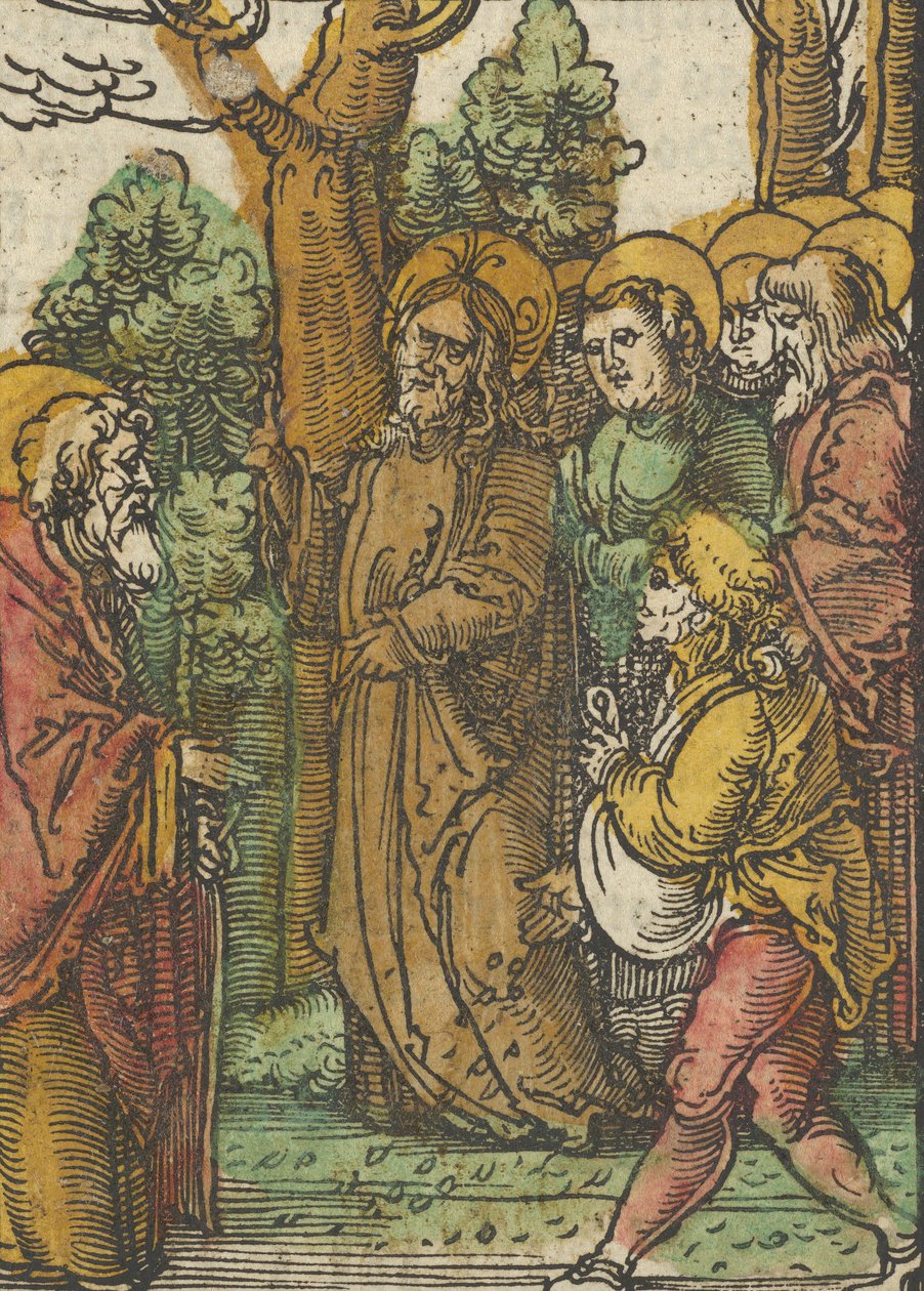 De gelijkenis van de zaaier en het onkruid, uit Das Plenarium door Hans Schäufelein the Elder