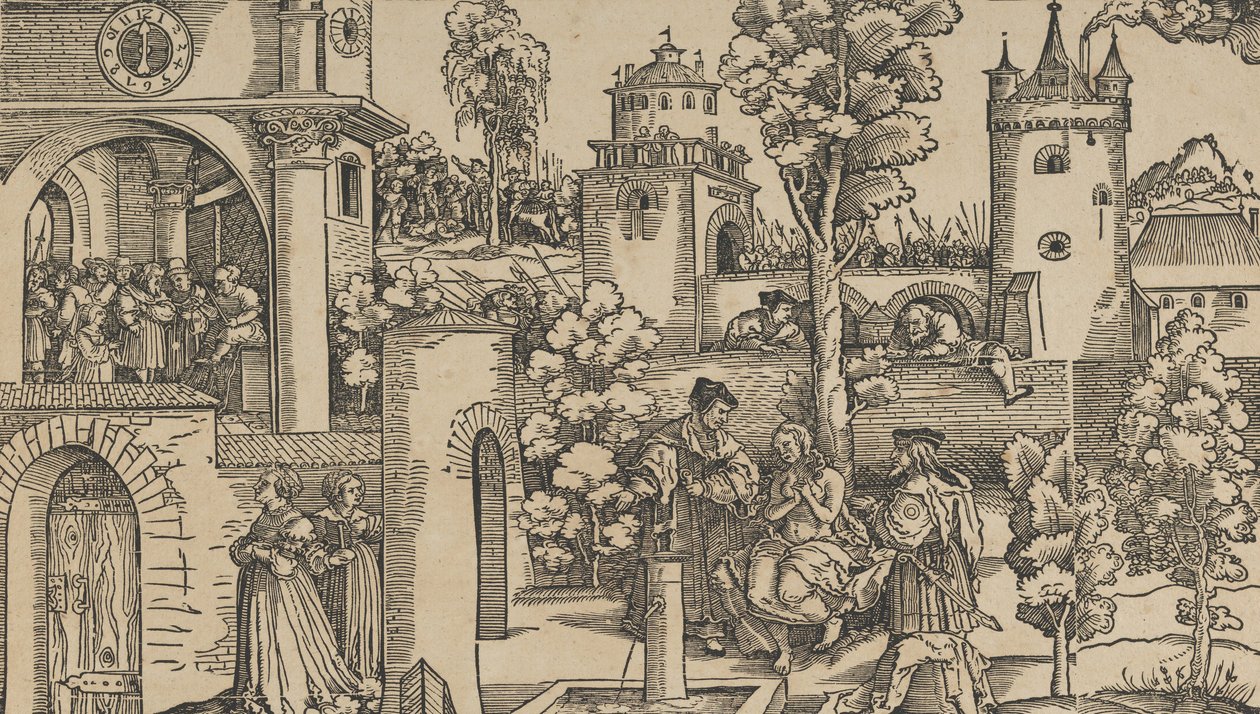 Het Verhaal van Susanna door Hans Schäufelein the Elder