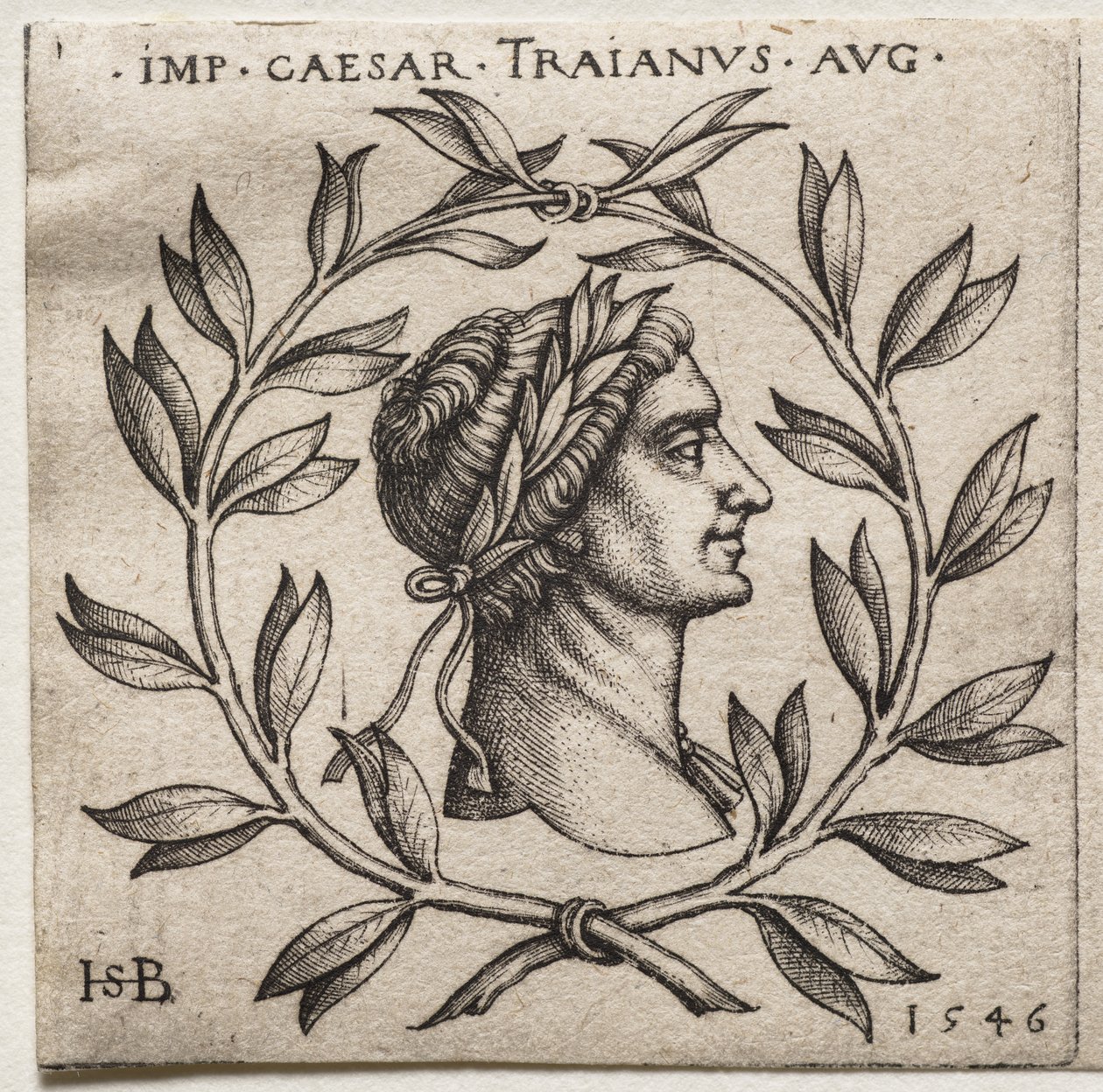 Buste van keizer Trajanus door Hans Sebald Beham