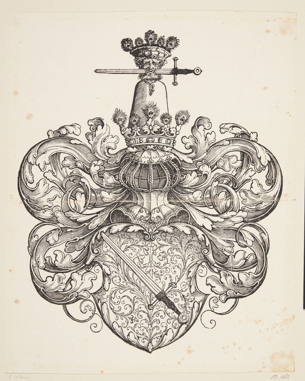 Wapenschild van de familie Kress von Kressenstein door Hans Sebald Beham