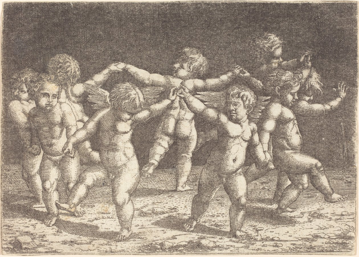 Dans van de Goden van de Liefde door Hans Sebald Beham
