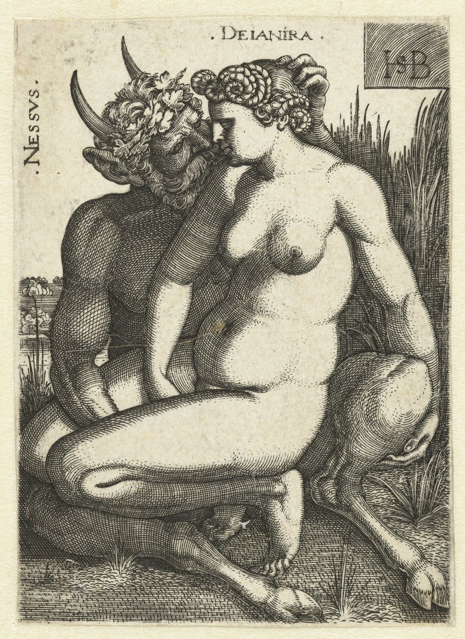 Nessus en Deïanira door Hans Sebald Beham