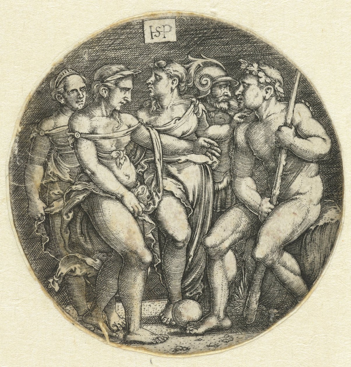 Oordeel van Paris door Hans Sebald Beham