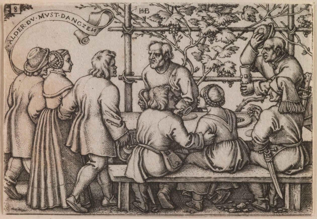 "Boerenfeest" uit de serie "Het Boerenfeest of De Twaalf Maanden". door Hans Sebald Beham