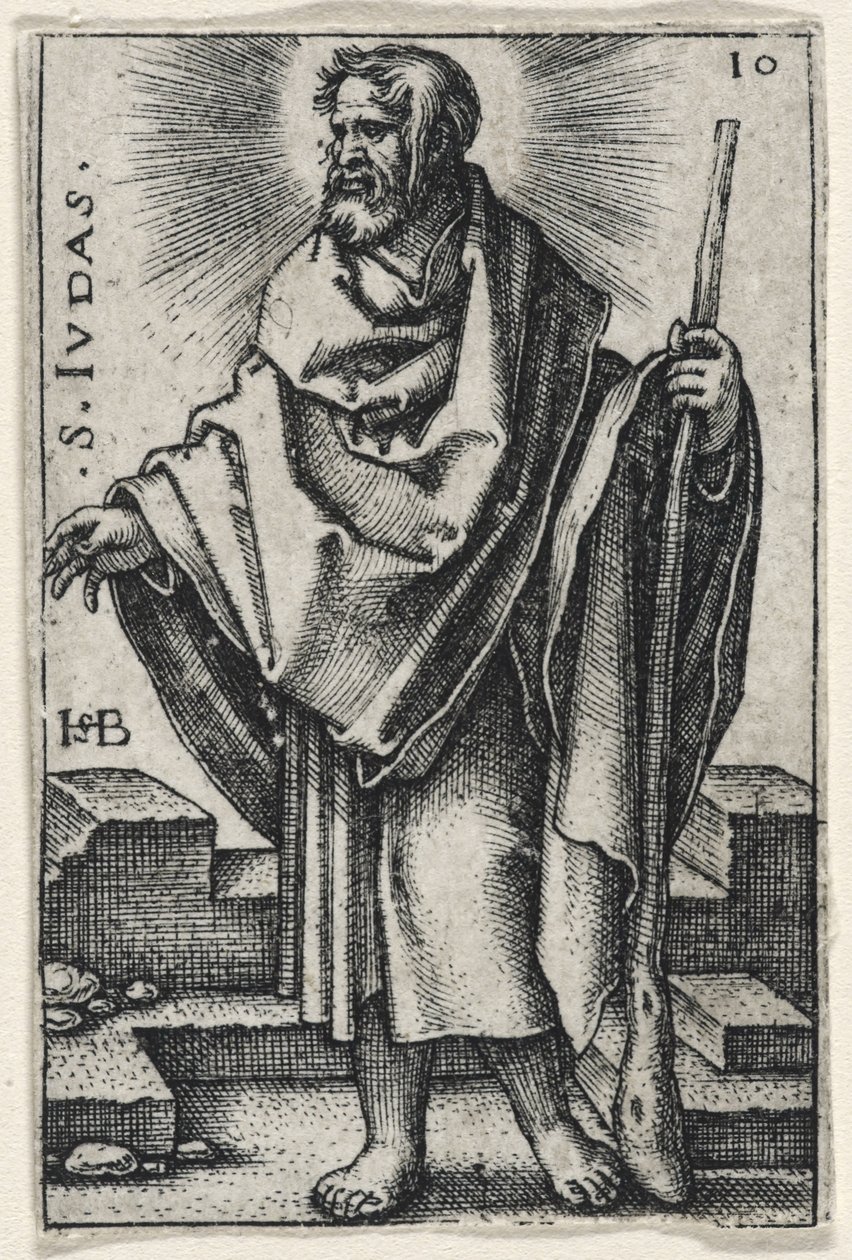 Sint Judas Thaddeüs door Hans Sebald Beham